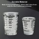 thumbnail image 5 of Inteprter Utensilios para hornear de vidrio Taza medidora Vasos de onzas líquidas Herramientas para hornear Resistentes al calor para Type2 NO2, 5 of 6