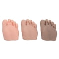 thumbnail image 2 of 3 piezas de silicona para práctica de manicura, modelo de medio pie falso, modelo de pie izquierdo para práctica de tatuajes y pedicura, 2 of 15