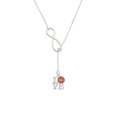 thumbnail image 2 of Delight Jewelry Love with Basketball Silver tone Elegant Infinity Lariat Necklace, 2 of 4