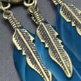 thumbnail image 2 of Pendientes de Gota Azul Zulema Retro Bohemio Largos, 2 of 7
