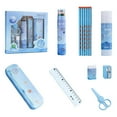 thumbnail image 1 of Chmadoxn Home Office Furniture Children Fun: 24 Stationery Set - Piece Set, 4 Pencils, 12 Colored Pens, A Glue, An Eraser, A 15cm Ruler, A Pair Of Scissors, A Pencil Sharpene Stationery for students, 1 of 9