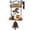 A, variant on Halloween Porch Decor Vintage Halloween Decor, Swinging Ghost Door Bell Ornament with Heavy-Duty Metal Chains Witch Hat for Front Porch, Doorway, Garden, Spooky Home Decor
