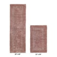 thumbnail image 2 of Better Trends Luxury Bathroom Rug 2 Piece Set 100% Cotton Bath Rug Water Absorbent, Reversible Machine Washable Runner Mat for Bathroom, Bathtub, Laundry Room 21"x34"|20"x60" Pink Lux Collection, 2 of 4