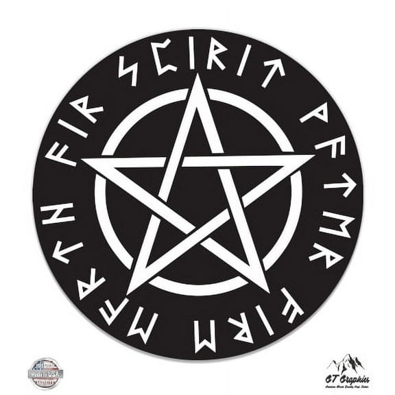 Wicca Runes - 3" Vinyl Sticker - For Car Laptop I-Pad Phone Helmet Hard Hat - Waterproof Decal