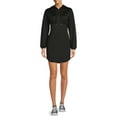 thumbnail image 2 of No Boundaries Juniors' Corset Waist Hoodie Dress with Long Sleeves, 2 of 5