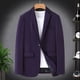 thumbnail image 1 of Traje de otoño para hombre, talla grande, traje de un botón, para hombre gordo, de negocios, informal, para soltero, estilo occidental, para hombre gordo, chaqueta extragrande de mediana edad, 1 of 6