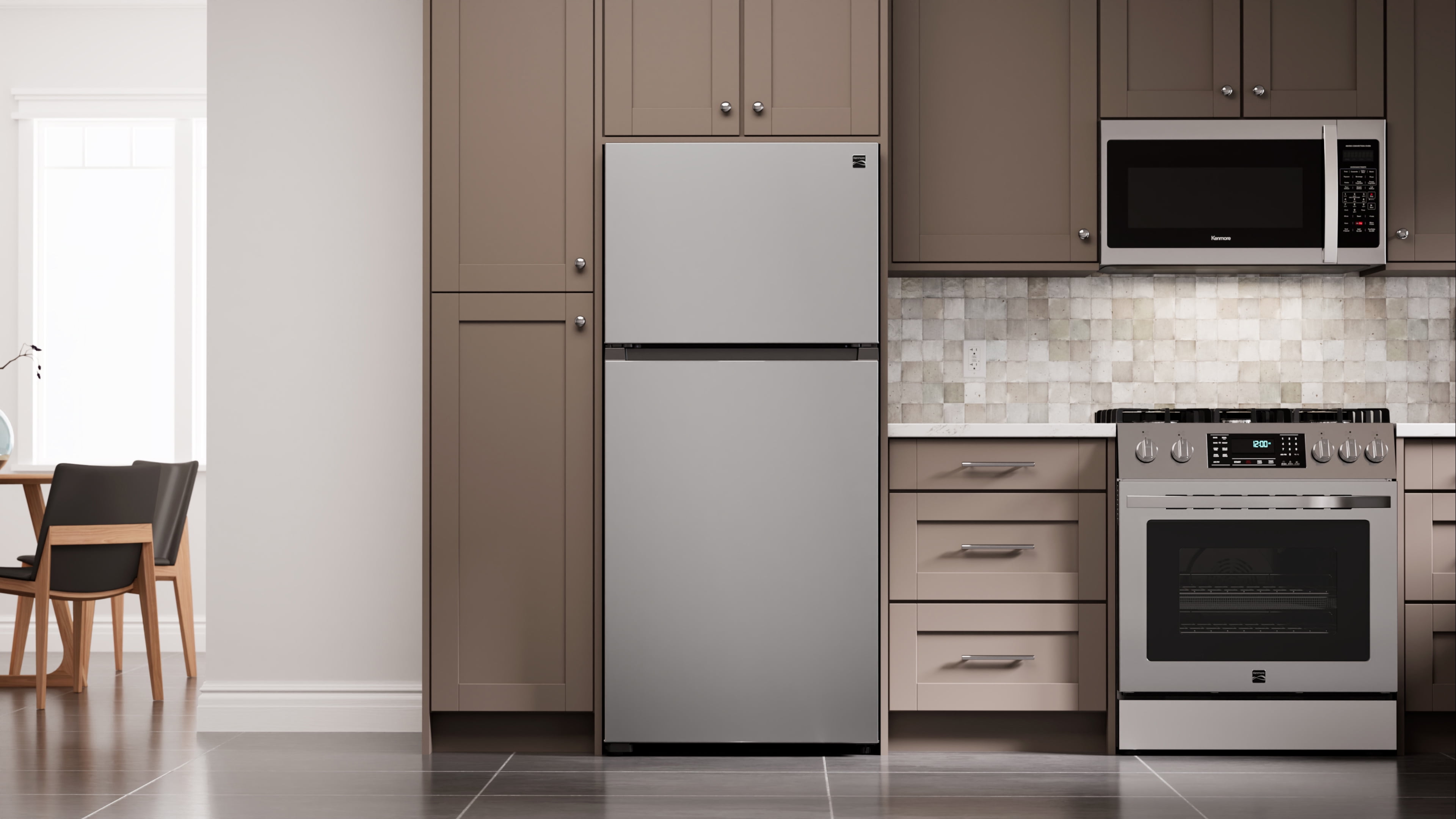 Kenmore 30-inch 18.2 Cu. ft. ENERGY STAR® Standard Refrigerator/Freezer, Stainless Steel