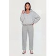 thumbnail image 2 of Women's Zip Front Bubble Hem Hooded Sweatshirt, 2 of 4