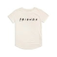 thumbnail image 2 of Friends Logo Women's Graphic T-Shirt Rolled Sleeve Tee, 2 of 6