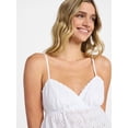 thumbnail image 4 of No Boundaries Cotton Eyelet Babydoll Cami, Women’s XXS-XXL, 4 of 5