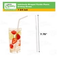 thumbnail image 3 of [3600 Pack] Individually Wrapped Flexible Plastic Drinking Straws - EcoQuality Disposable Clear Straws, BPA Free Plastic - Bendy, Party, Fancy Straws, Birthday Parties, Bendi Straws, Catering, 3 of 8