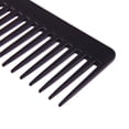 thumbnail image 3 of Peine de dientes anchos de plástico negro, peine ancho para desenredar el cabello ondulado, 3 of 6