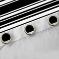 thumbnail image 4 of Manfei Black White Black Out Curtains, Geometric Stripe Curtains Pack of 2 (42x63 Each), Modern Minimalsit Bedroom Curtains, Luxury Room Decor, 4 of 6