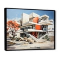 thumbnail image 2 of Designart "Colorful 0 Mid Century Architectural consistency I" Architecture Floater Framed Canvas Art Print, 2 of 7