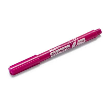 Viscot Mini Gentian Violet Free Prep Resistant Ink Skin Marker Red 5 Pack