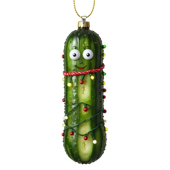 Utoimkio Cute Cucumber Christmas Ornaments 2024 Christmas Tree Decorations Pendant Christmas Tree Ornaments,Acrylic Xmas Tree Hanging Decor Party Supplies