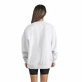 thumbnail image 2 of Women's Gameday Couture Gray Indiana Hoosiers Premium Fleece Drop Shoulder Oversized Pullover Sweatshirt, 2 of 4