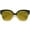 Black / Gold Mirror, variant on sunglassLA Unisex Modern Oversized Half-Frame Color Mirror Flat Lens Cat Eye Sunglasses (Tortoise / Pink Mirror) - 58mm