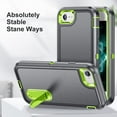 thumbnail image 3 of for iPhone SE 2020 Case,for iPhone 2022 Case,for iPhone 8/7/6S/6 Case with Kickstand,Slim Fit Heavy Duty Protection Shockproof Anti-Scratch Protective Sturdy Hard Case,Grey/Mint, 3 of 18