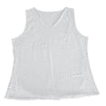 thumbnail image 3 of Bovemsi Camisole Tops for Women 2025 Spring Summer Border V Neck Loose Sequin Wear Inner Layering Women's Basic Tanks, 3 of 7