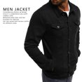 thumbnail image 2 of Chaqueta Vaquera Negra ANGGREK para Hombre, 2 of 7