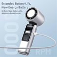 thumbnail image 5 of Portable Mini Turbos Fan 1-199 Speed Adjustables Low Noise Cold Fan for Men Women, 5 of 5