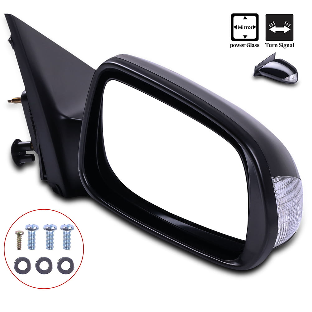 SCITOO Side View Mirrors Driver Side Mirror Fit Compatible with 2007 2008 2009 2010 2011 2012 2013 2014 2015 2016 2017 Jeep Wrangler Manual Adjustment Manual Folding Non-Heated 