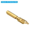 thumbnail image 4 of Uxcell 2mm Line Width Fountain Pen Nib Replacement 304 Stainless Steel for Drawing Writing Gold 5 Pack, 4 of 5