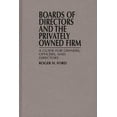 thumbnail image 1 of Pre-Owned Boards of Directors and the Privately Owned Firm: A Guide for Owners, Officers, and Directors (Hardcover) 0899305679 9780899305677, 1 of 2