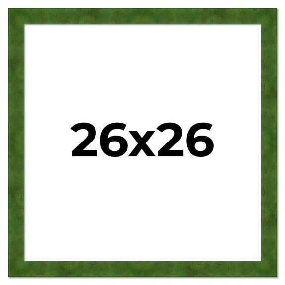26x26 Frame Green Burl Solid Wood Picture Frame | 1.75 Inches Moulding Width | Interior Frame Depth