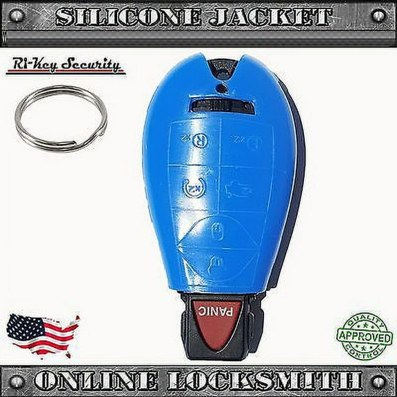 New Silicone Cover For Chrysler, Jeep & Dodge Remote Fob Rubber Protective Case