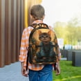 thumbnail image 6 of Yiaed Sunflower Meditating Cat Print School Backpack College Backpack Daypacks for Students High School Spacious and Durable Daypack for Work and Travel-One Size, 6 of 6