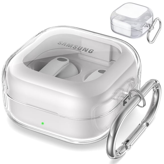 Case for Samsung Galaxy Buds 4 Pro/Buds 4 2026, Clear Soft TPU Highly Transparent Anti-Yellowing, Military-Grade Shockproof Full-Body Protection