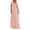 Pink, variant on LIIPEE Dress Women Summer Dresses Wedding Guest Dress Elegant Solid Color V Neck Lace Short Sleeve Maxi Dress Sundress Female Versatile Baby Shower A-Line Dress,Pink,L