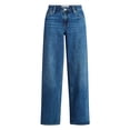 thumbnail image 5 of No Boundaries Mid Rise Baggy Jeans, 29", 31", 33" Inseams, Women's Sizes 00-24W, 5 of 5