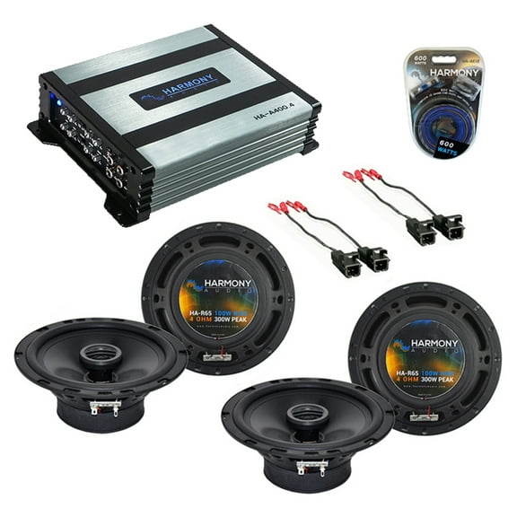 HA-65 Chevy Camaro 93-02 6.5" 300W , 800W Speaker Sub Amp & 10 Gauge Amp Kit