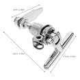 thumbnail image 3 of Trailer Latch Folding Lock Camper T Handle Adjustable Boat Replacement Latch, 3 of 9