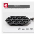 thumbnail image 2 of Thinsony Takoyaki Baking Pan Multi-functional Round Barbecue Plate Handheld Cooking Tools Home Restaurant Cookware Supplies, 2 of 6