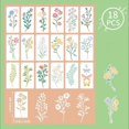 thumbnail image 2 of 18PCS Border Stencil Plastic Templates for Painting Reusable Floral Vines Patterns Wood Furniture Wall Canvas DIY Crafts Art,H-18PCS, 2 of 6