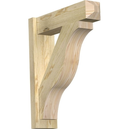 

6 W x 22 D x 26 H Funston Rough Sawn Craftsman Outlooker Douglas Fir