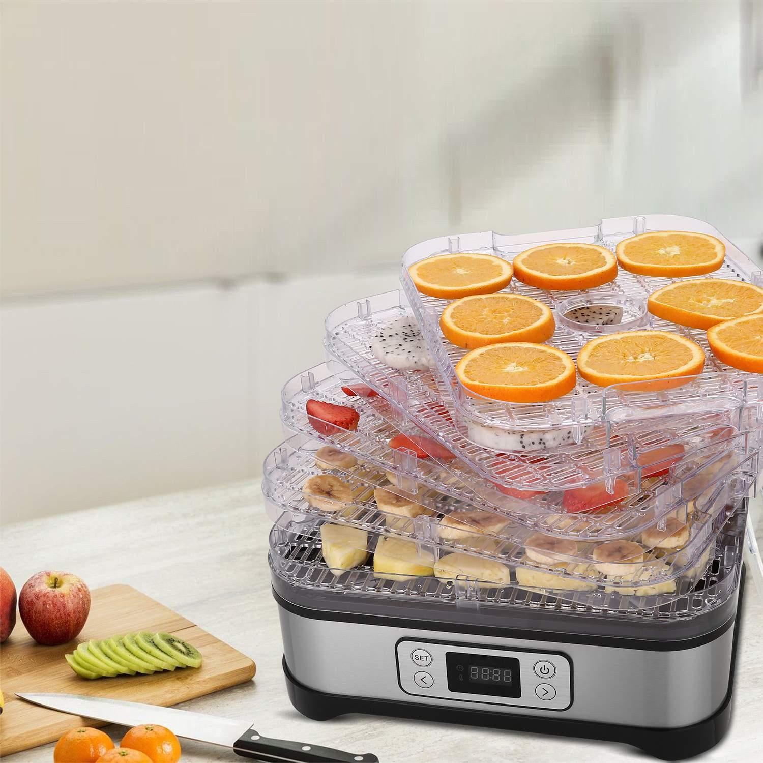 Food Dehydrator 5 Trays Electric Mini Pet Snack Dryer, 3570°C Fruit Dryer  for Jerky, Fruits, Herbs, Veggies Home Use Air Dryer & Snack Dehydrator