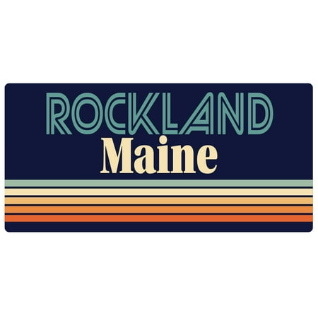 

Rockland Maine 5 x 2.5-Inch Fridge Magnet Retro Design