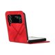 thumbnail image 4 of Funda de cuero con estampado de líneas para Samsung Galaxy Z Flip4, 4 of 4