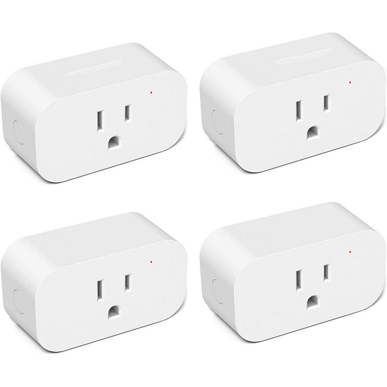WIFI Smart Plug 4 Pack,LITSPED Smart plugs Work with  Alexa Echo &  Google Home and IFTTT, Smart Socket,Outlet Remote Control Devices, No Hub