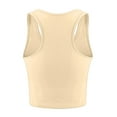 thumbnail image 3 of Sngxgn Women Sleeveless Tank Tops Tops Summer Casual Blouse V Neck Solid Color Vest Shirt Tops for(Beige,L), 3 of 3