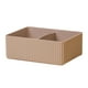 thumbnail image 2 of Caja de almacenamiento de plástico transparente con divisiones ajustables - 15,4 x 12 x 5,5 cm. Organizador de material PS para joyas, artículos de tocador y artículos pequeños, ideal para el hogar, 2 of 6
