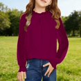 thumbnail image 6 of HIPYLO Thermal Tops for Girls Tops Teens Girls Size 8 Long Sleeve Tops Kids Christmas Shirts Cropped Shirts Toddler Clothes Girls 3t Girls Clothes 18, 9-10 Years, 6 of 7