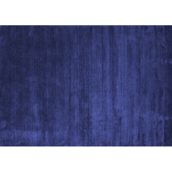 Ahgly Company Indoor Rectangle Abstract Blue Contemporary Area Rugs, 7' x 10'