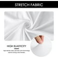 thumbnail image 5 of Chair Covers for Dining Room Set of 4 Pack Stretch White Chair Slipcovers for Parson Chairs 4 Pieces Washable Removable, 5 of 6