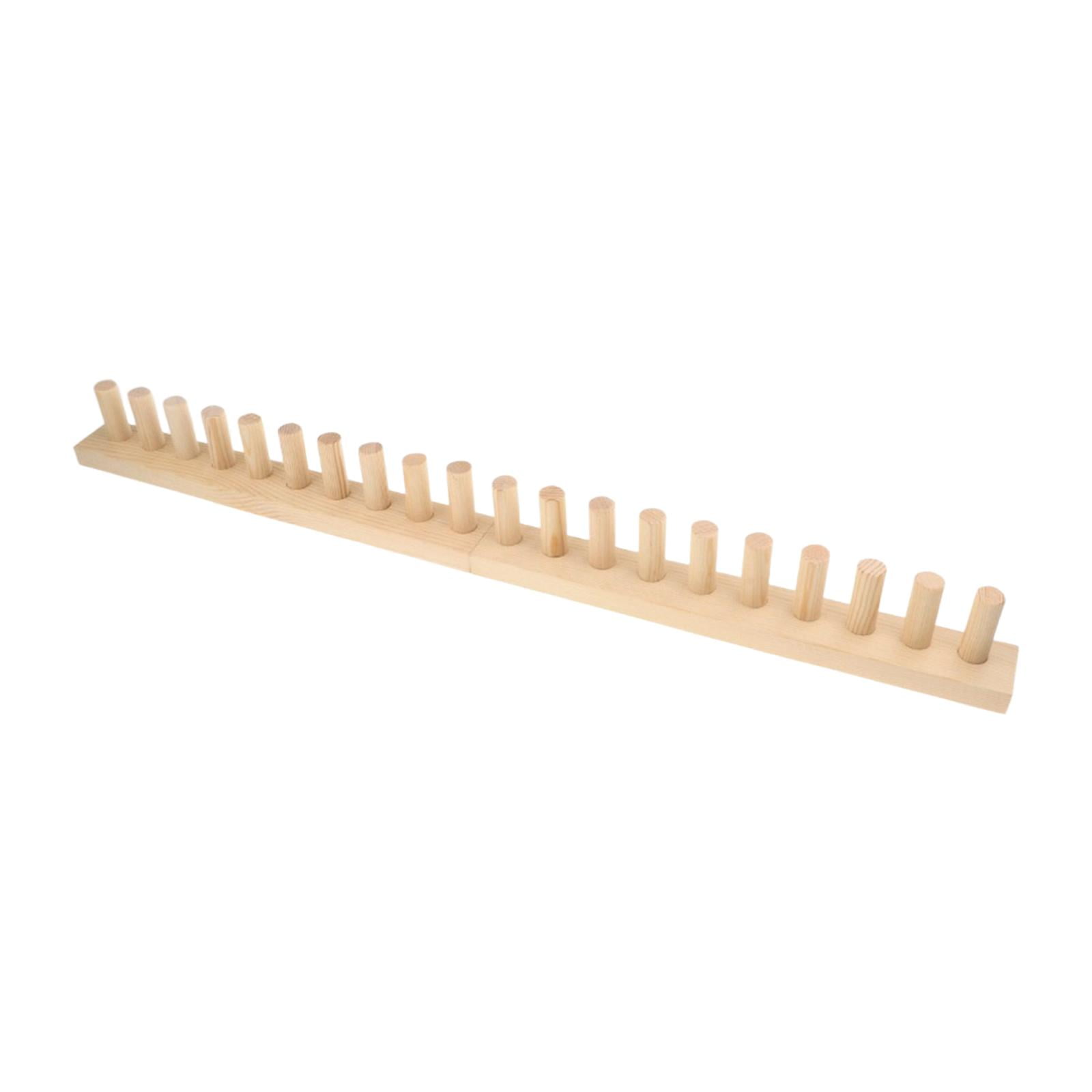 GUOOL Knitting Frame for Thick Yarn Blankets, Adjustable Size, Assembly Required, DIY Wooden Frame for Home Decor, Ideal for Hand Knitting for Beginners